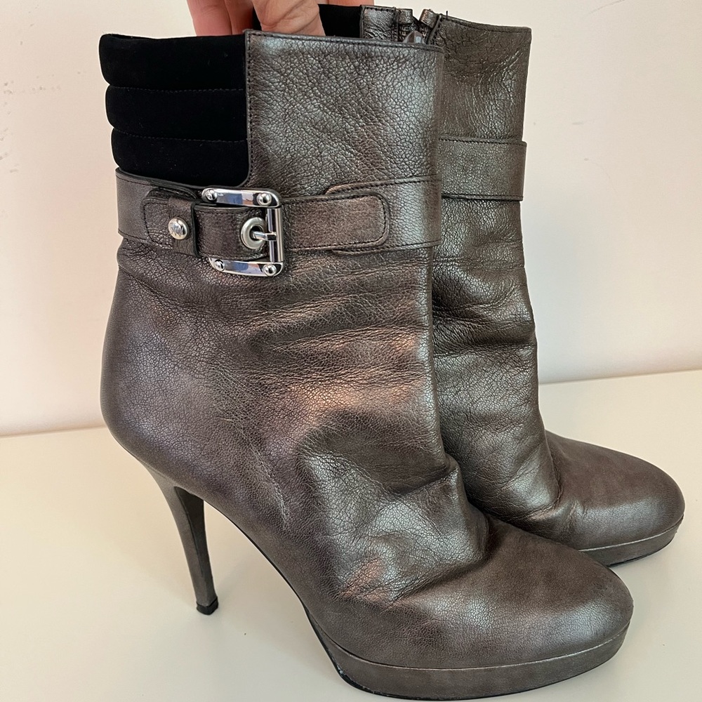 Stuart Weitzman Gunmetal Platform Boot
